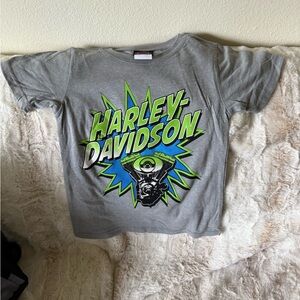 Harley-Davidson Gray Short Sleeve Tee with Graphic Design Punta Cana